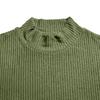 Męski sweter z golfem, z długim rękawem, gruby splot, ciepły, vintage, pulower
