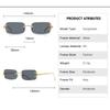 Rimless Cutting Square Sunglasses Women Men Luxury Brand Design Sun Glasses For Female Trend Fashion Vintage Metal Shades Uv400