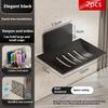 Kohlenstoffstahl Badezimmer Dusche Aufbewahrung Seifenablage Gestell Seifenablage Wandmontiert Ablauf Seifenablage Box