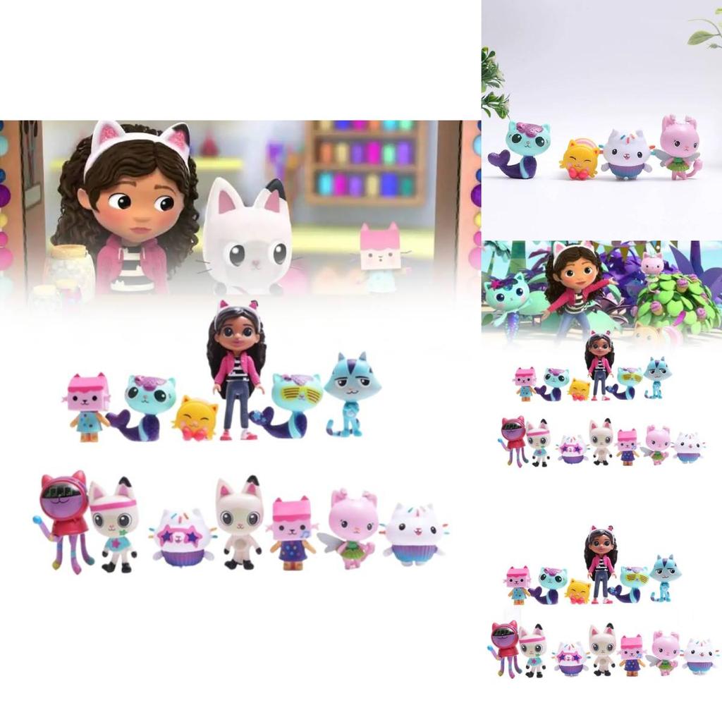 Entzückendes 13-teiliges Gabbie-Puppen-Sammelset zur Präsentation von Kapselspielzeugautomaten