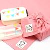 Salmon Pink Lunch Cloths (Set of 2) - Napkins and Lunch Mats for Lunchboxes, School Lunches, and Elementary School Students - Made In Japan by HOPPE