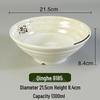 Melamine Ramen Bowl: Porcelain-Like, Large Mala Tang Soup & Noodles Bowl for Wontons & Luosifen