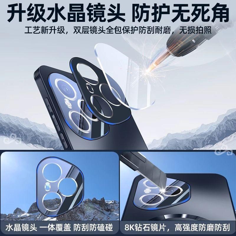 Applicable To Honor 111pro Mobile Phone Case Magnetic Suction Matte Honor 111 with Lens Film All-inclusive Anti-drop Ultra-thin Heat Dissipation