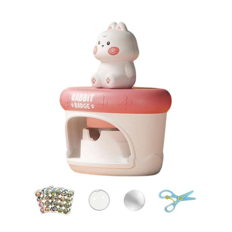 Kituri Artizanale pentru Copii Mașină de Făcut Insigne Plastic Sigur Mașină de Presat Insigne Jucărie Pentru Copii Proiect Artizanal Educativ Timpuriu Jucărie