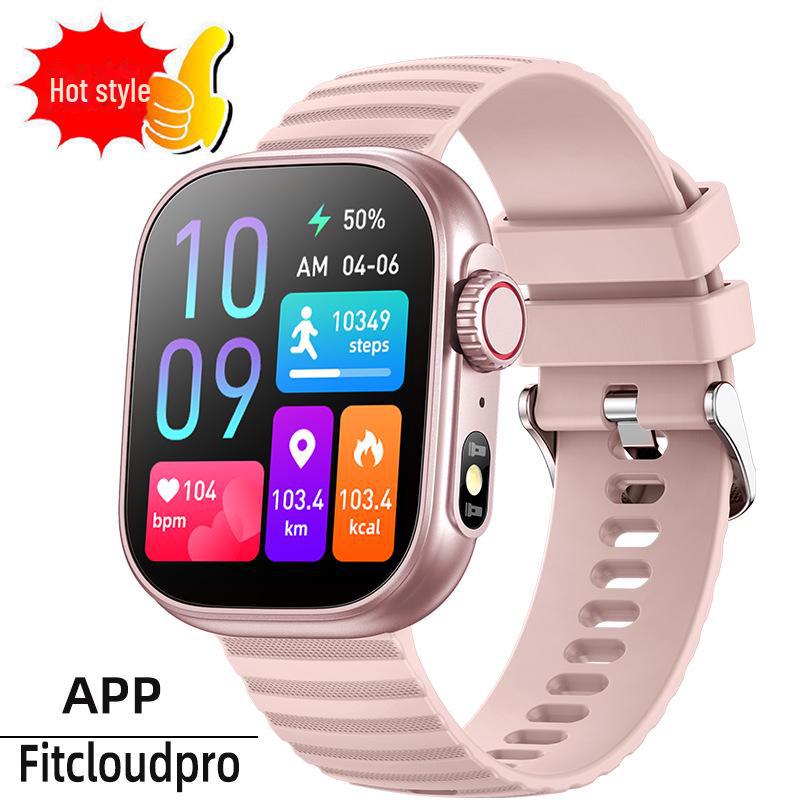 Temu Smartwatch ZW60: Herzfrequenz, Gesundheitsmonitor, Bluetooth-Anruf, runder Bildschirm, Fitnessarmband für Damen