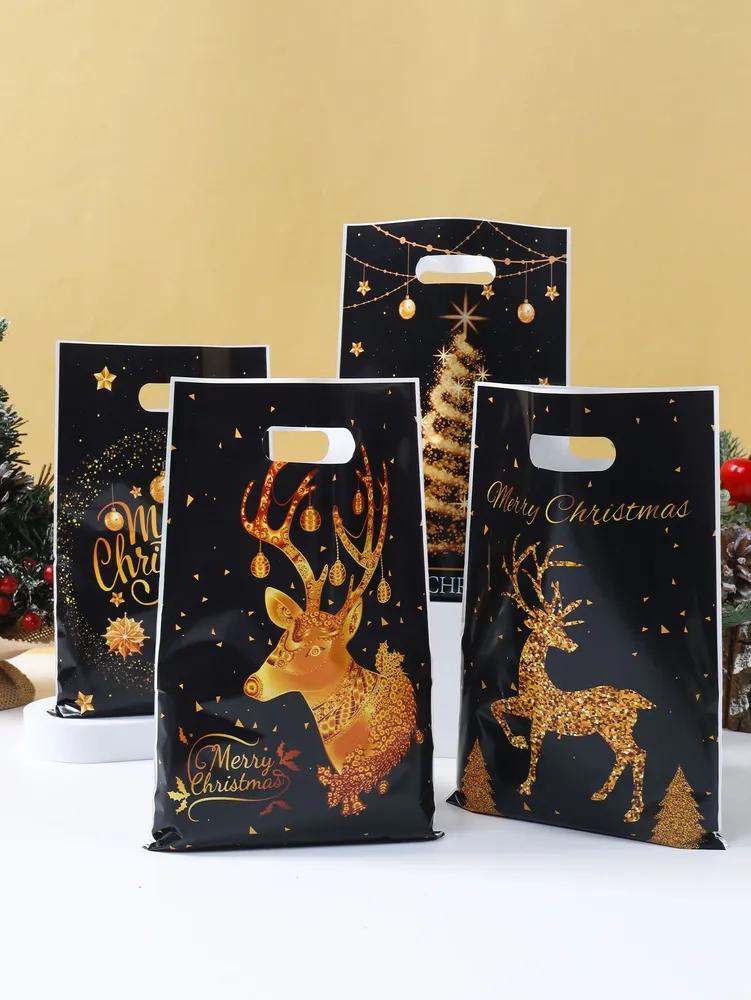 New year gift bag with handles, 16.5 * 25 cm