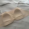 Summer ultra-thin lace underwear women's big breasts show small rabbit ears cup non-marking anti-light thin shoulder strap non-marking bra cover