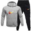 Mens Tracksuit Set Long Sleeve Hoodie Sweatshirt Sweatpants Casual Sportswear Youth Fashion