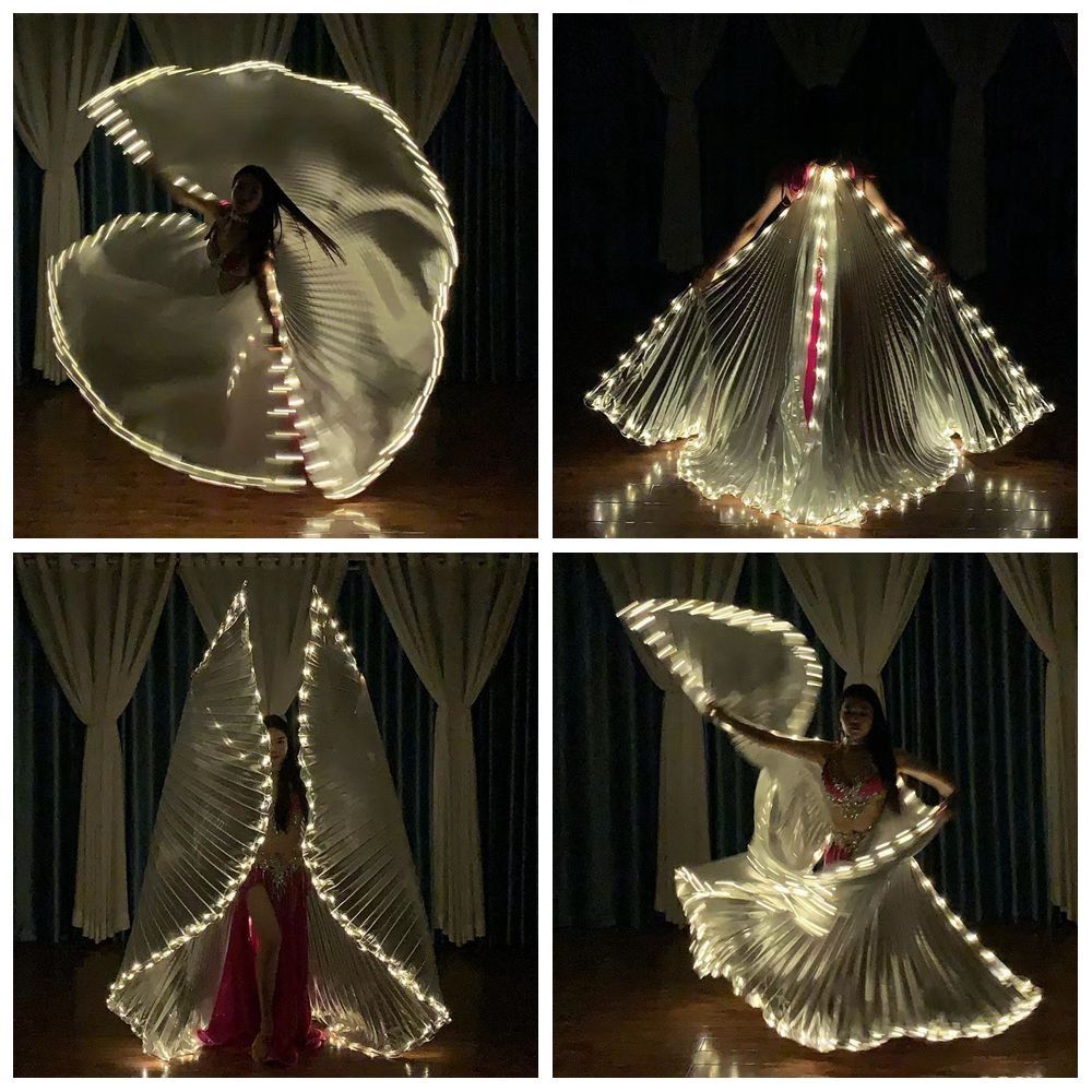 Dance Party LED Wings Lighted Dance Props New LED Belly Dance Accessories Props