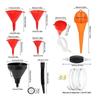 1set of multi-purpose Multi piece combination funnel various models for refueling multi-purpose funnel oil funnel long mouth