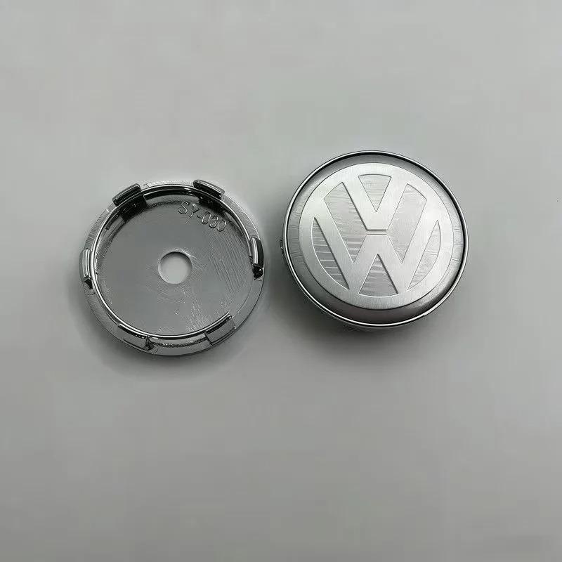 WGLRK1 3B7601171 1J0601171 Para VW Volkswagen, 4 piezas, 60MM 56MM 65MM 70MM, Tapas de buje de rueda con emblema para coche Golf, Acces