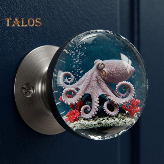 Decorative Door Handle High Durability Simple Installation Nature-Inspired Transparent Doorknob Cabinet Pull