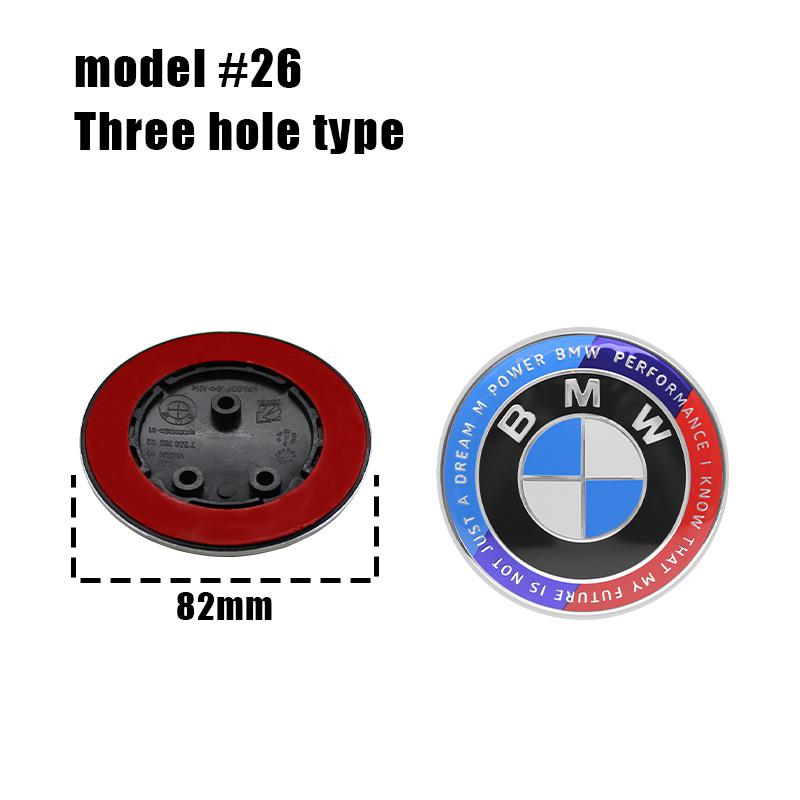 82/74MM Front Hood Emblem Trunk Rear Badge Logo For BMW E46 E90 F30 F10 F20 G20 E87 E60 E63 F01 F02 G14 E83 X5 Car Accessories