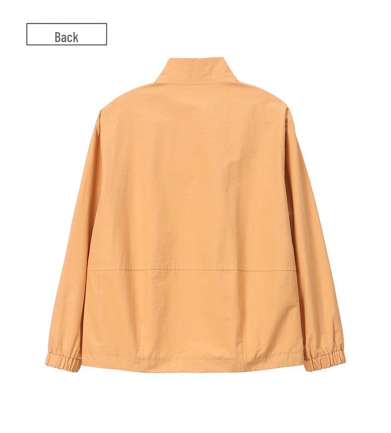 Plus Size Women's Casual Slimming Short Jacket - 2025 Spring Korean Style, Loose Fit, Long Sleeve Top