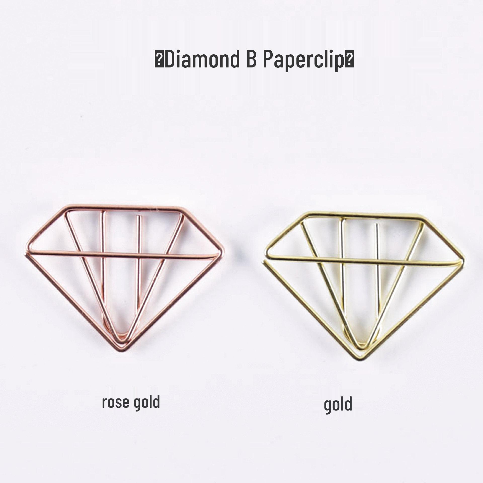 

Цветные скрепки для бумаги в форме мультяшных персонажей | Креативные металлические зажимы для бумаг Diamond B розового золота