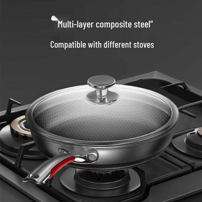Kambach 28cm 316L SS Double Honeycomb Non-stick Frying Pan