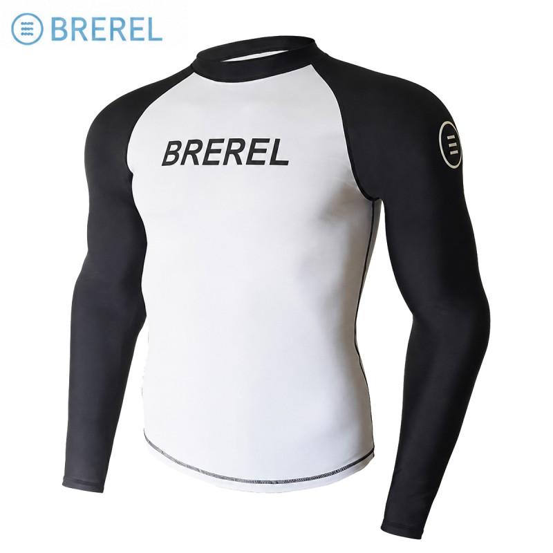 Mens Long Sleeve Rash Guard UV Protection Quick Dry Swimwear Snorkeling Surfing Diving Pool Spa