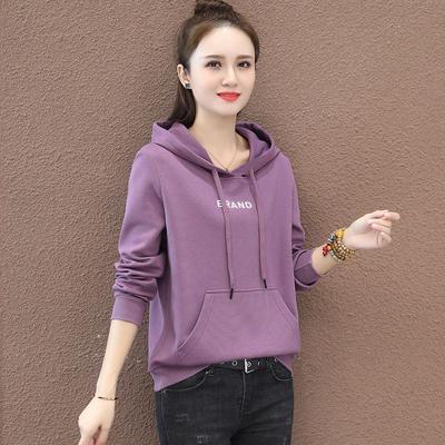 Casual Loose Long-sleeved Sweatshirt for Women Spring and Autumn New Fashion Hooded Pullover Versatile Top