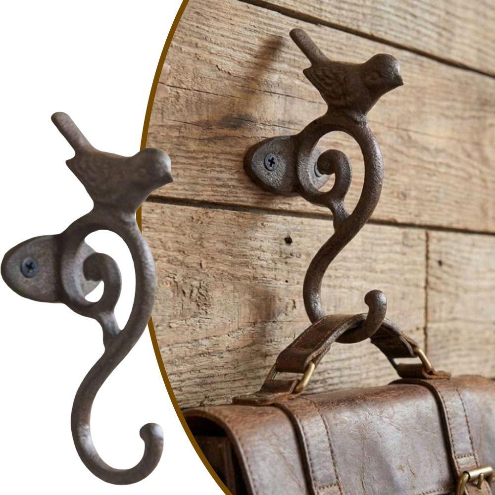 Rust Proof Coating Cast Iron Wall Hook Wall Mounted Coat Hook  Indoor Outdoor Decor