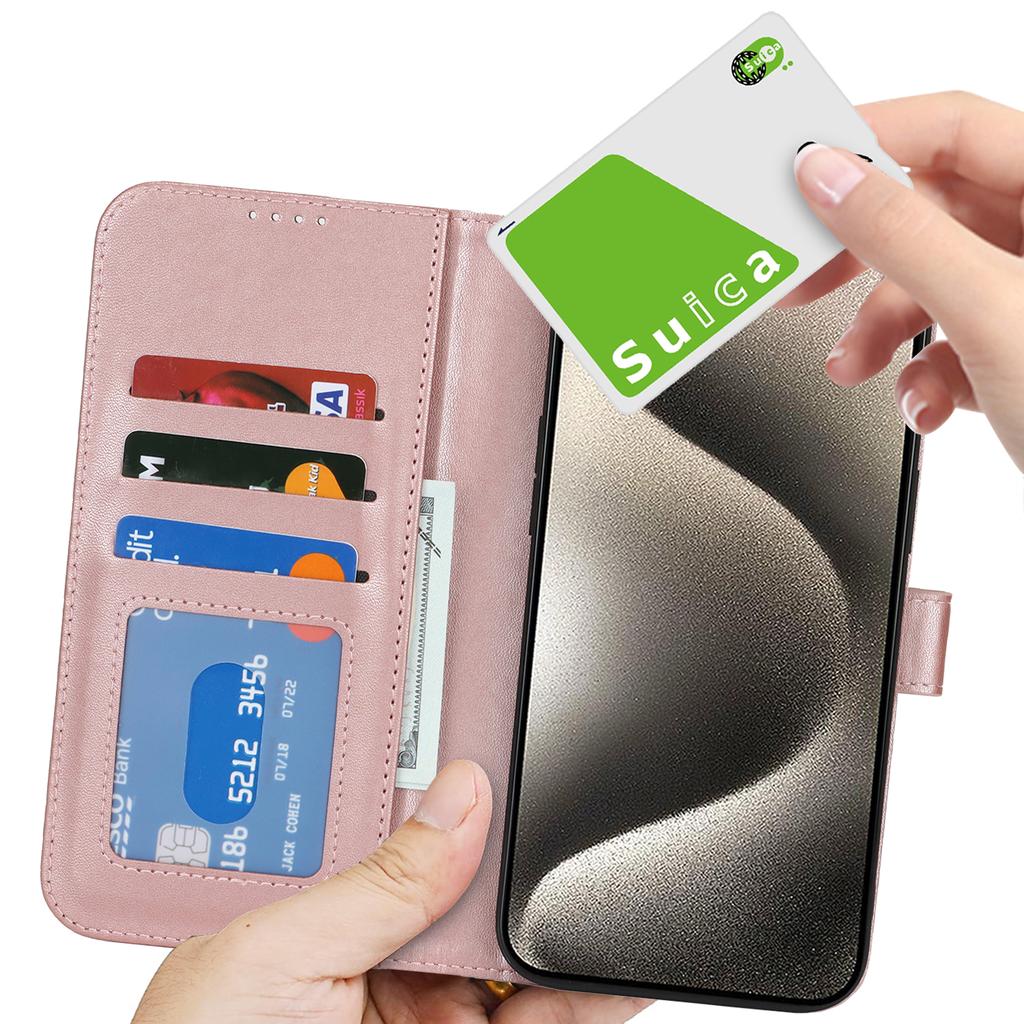 For iPhone 15 Pro Max Stand Case Shockproof Leather Wallet Phone Cover