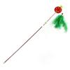 Bite-Resistant Feather Cat Teaser with Bell - Long Handle Toy for Self-Entertainment and Boredom Relief