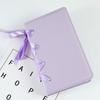 A6 Photo Album with 25 Inner Pages PU Leather Binder Album Lovely Bows Photo Book Kpop Photocard Holder for 3'' Photo
