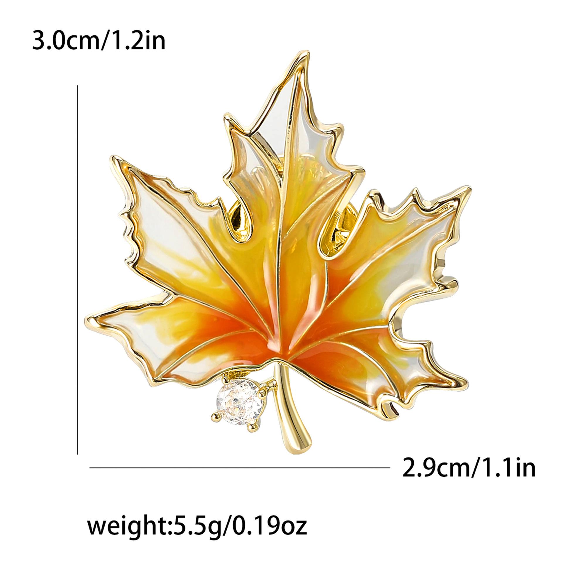 

Осенне-зимняя инкрустированная медью циркония кленовый лист шип игла брошь элитная креативная женская одежда брошь ювелирные изделия булавка