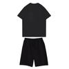 Unisex-Jogging-Set, Sommer, lässig, bedruckt, Rundhals-Kurzarm-T-Shirt + Shorts, Set, Sportanzug