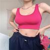 Sexy Beautiful Back Knitted Small Camisole Without Steel Ring With Chest Pads As Outerwear