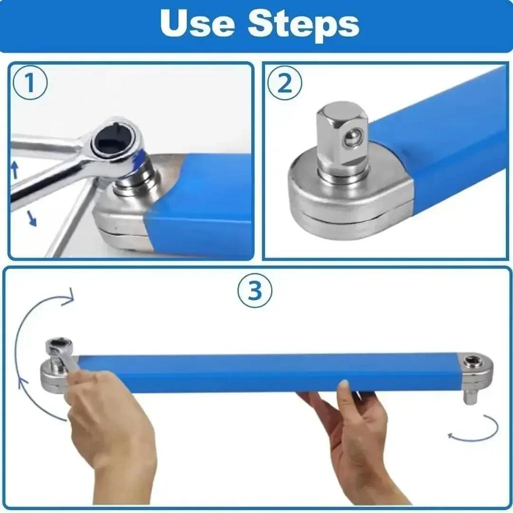 2025 Tight Spaces Extension Tool 1/2 in. 1/4 in. 3/8 in. Auto Repair Tool Home Tool Set Professional Zero Offset Extension Wrenc