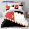 Feyenoord Pattern Bedding Quilt Set Quilt Cover Pillowcase Home Decoration Birthday Gift (1 * Duvet Cover + 2 * Pillowcase, Without Core)