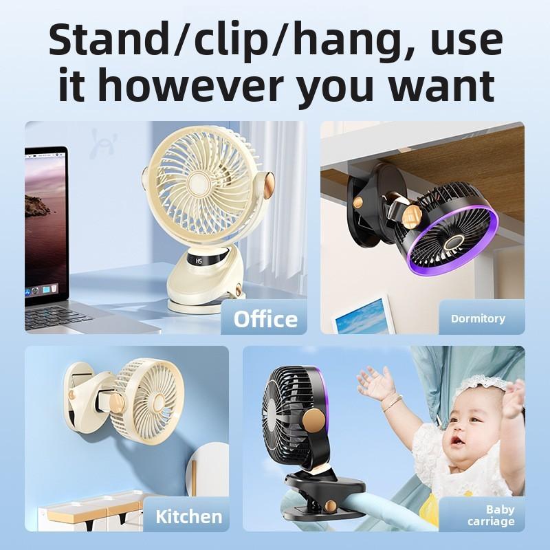 Desktop Mini Usb Rechargeable Fan With Quiet Operation For Office And Home Use