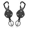 Retractable Keychains Badges Holder with 31.8inch Steel Retractable Cord AntiLost Card Badges Holder Easy To Use