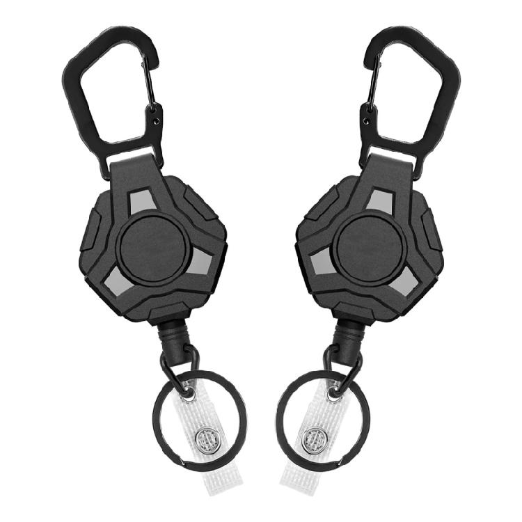 

Retractable Keychains Badges Holder with 31.8inch Steel Retractable Cord AntiLost Card Badges Holder Easy to Use 1