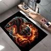Powerful Fusion of Fierce Predators Carpet Yoga Living Room Room Decor Children's Crawling Mat Doormat Area Rug Games Mat