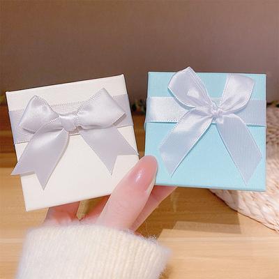 Bow Jewelry Box Portable Earring Storage Box Earrings Necklace Jewelry Decoration