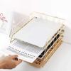 Storage Basket Stackable File Folder Pen Holder Paper File Document Organizer  Home