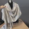 Elegant Dual-Sided Imitation Cashmere Scarf - European & Korean Style for Autumn/Winter