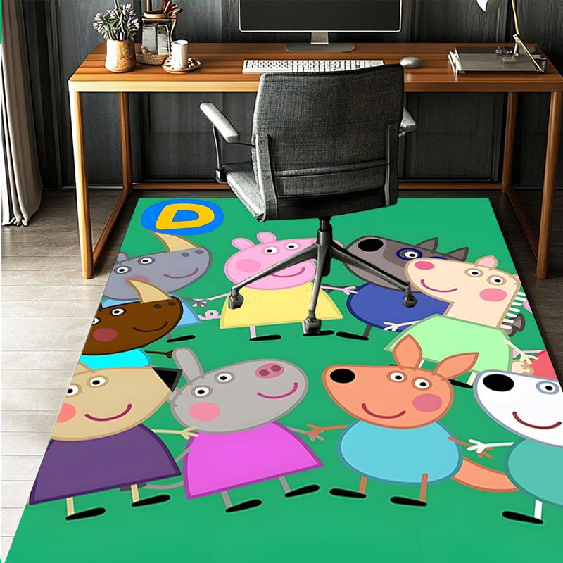 Cartoon animation Pattern Rug, Indoor/Outdoor Mat, for Picnic, Gameroom, Bedroom, Office, Living Room, Home Decor Carpet, Birthday Gift