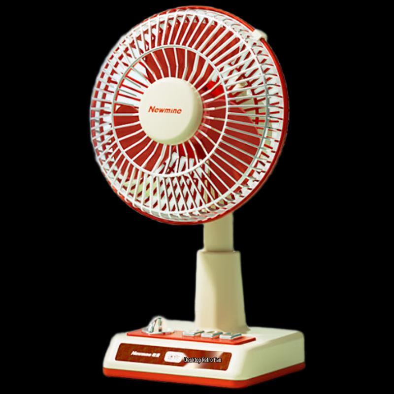 Newman Retro Oscillating Desktop Fan FS-09