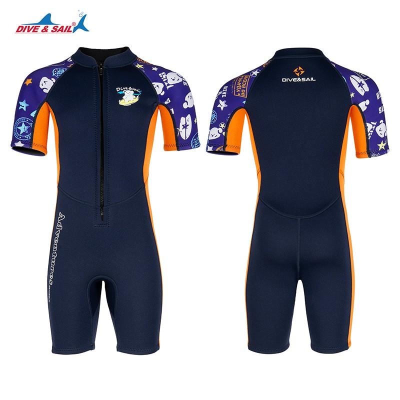 2.5MM Children's One-Piece Diving Swimsuit Boys 'Outdoor Warm Sunscreen Swimming Training Snorkeling Surfing Suit