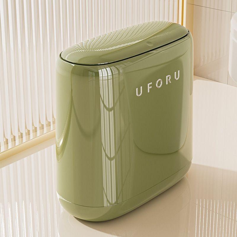 Bathroom Narrow Trash Can Plastic Press Cover Trash Bin Durable Luxury Litter Bins Waterproof Large Capacity Kitchen Dustbin