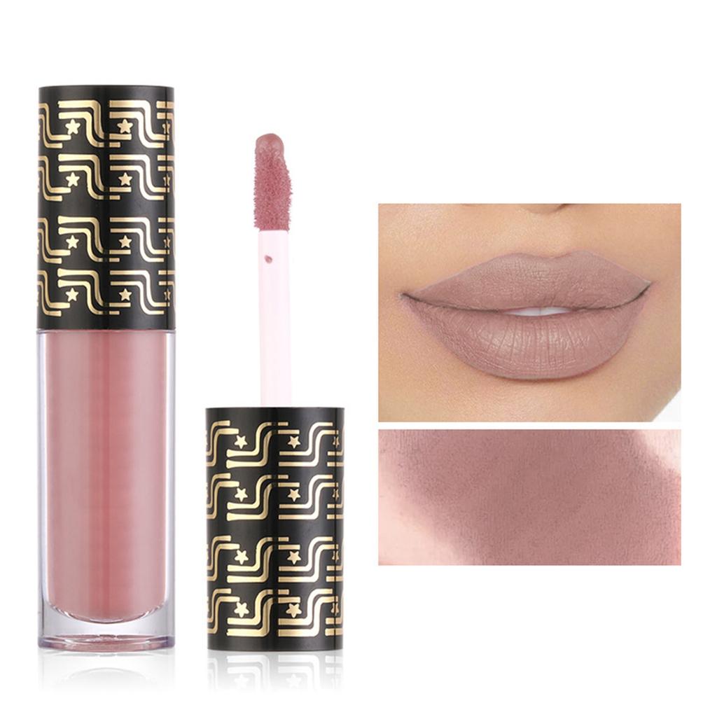 1Pc Matte Liquid Lipstick Long Lasting Waterproof Smudge Proof Non Sticky Lip Gloss with Velvety Smooth Finish for Women Girls