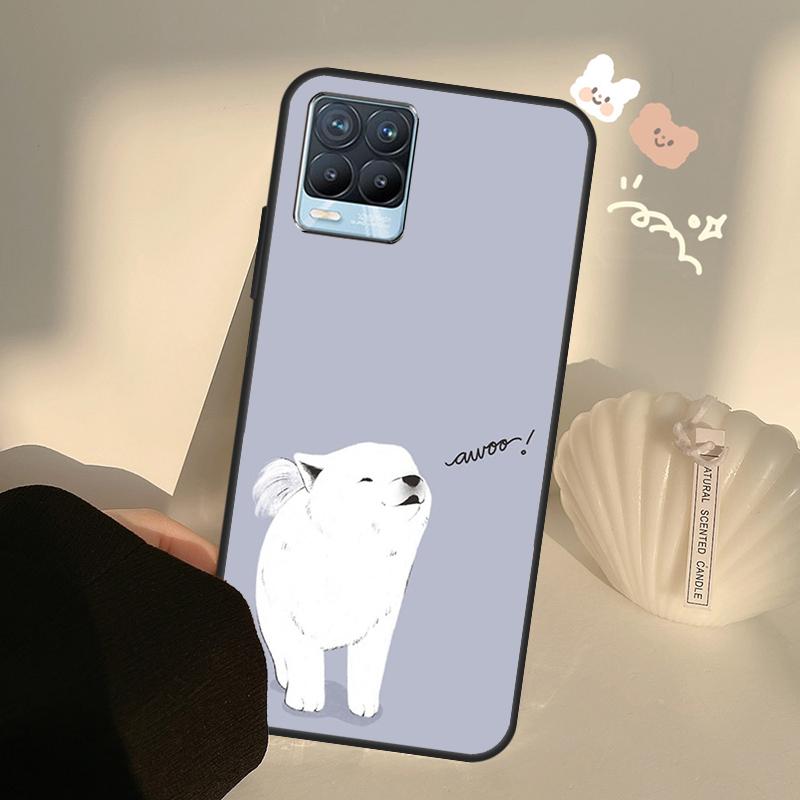 

Чехол Samoyed Puppy для Realme GT Neo 2 3 Master 9i 8i 8 9 Pro Plus для OnePlus 10 Pro 9 9R Nord2 Realme C3