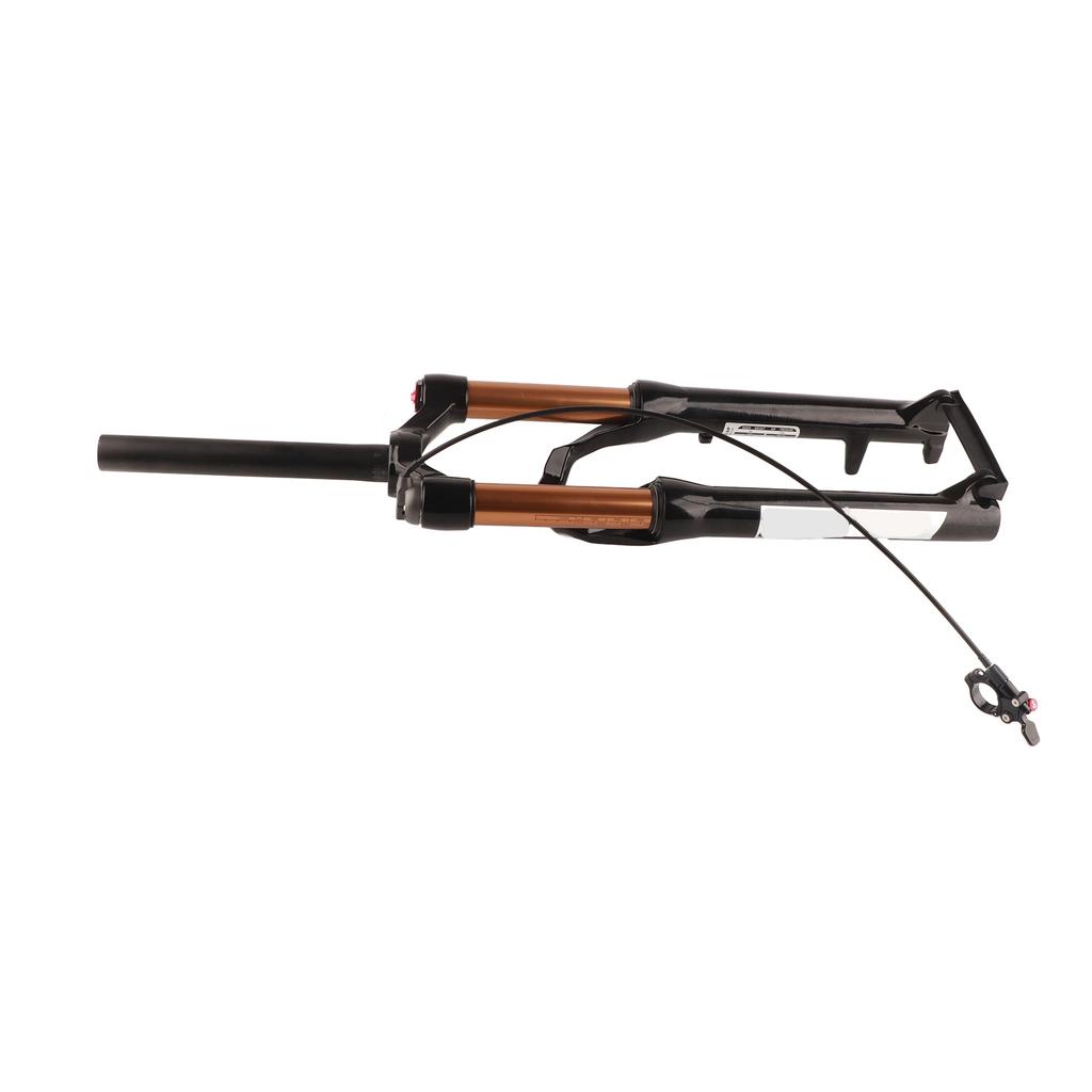 24 palcová horská přední vidlice s tlumičem, rychloupínák, drátkové ovládání, odpružená vidlice na kolo