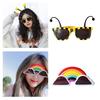 Halloween Eyeglasses Novelty Fun Plastic Decorative Glasses Cosplays Halloween Party Decor Favor Supplies for Kid Adult