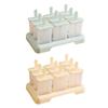 Yousheng 9Pcs Ice Pop Mold, Reusable Popsicle Maker for Homemade Ice Cream, BPA-free Freezer Tray for Juice And Yogurt