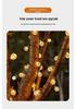 LED Solar String Lights: Cherry Blossom & Bubble Ball Decor for Outdoor Camping & Courtyard
