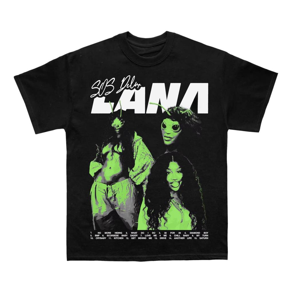 singer Album T-Shirt Men and Women fashion pure Cotton Tees Retro Hip Hop Unisex Streetwear Y2k Tops Autumn and winter innerwear