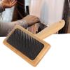 Macrame Slicker Comb with Hole   Bag Cushion Finely Polished Bamboo Cleaning Slicker Brush for Pet Tapestry
